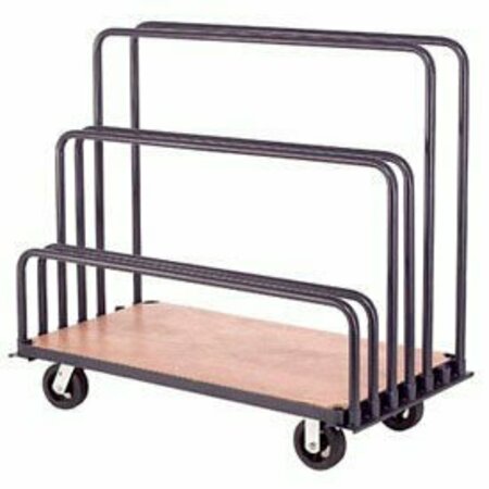 GLOBAL INDUSTRIAL Adjustable Mobile Sheet Rack, 60inW x 30inD x 36inH, 2000 lb. Capacity, Blue 652215